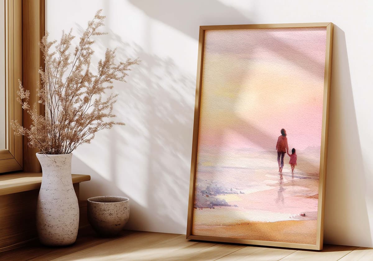 TaleToPrint artwork in a beautiful home setting